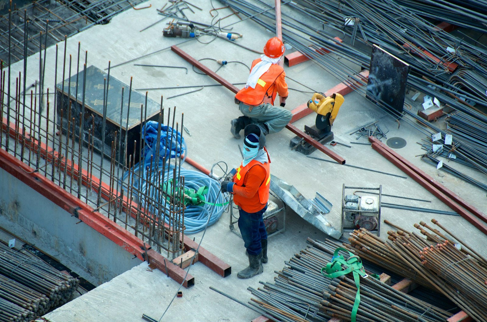 Construction Workers on Big Project
